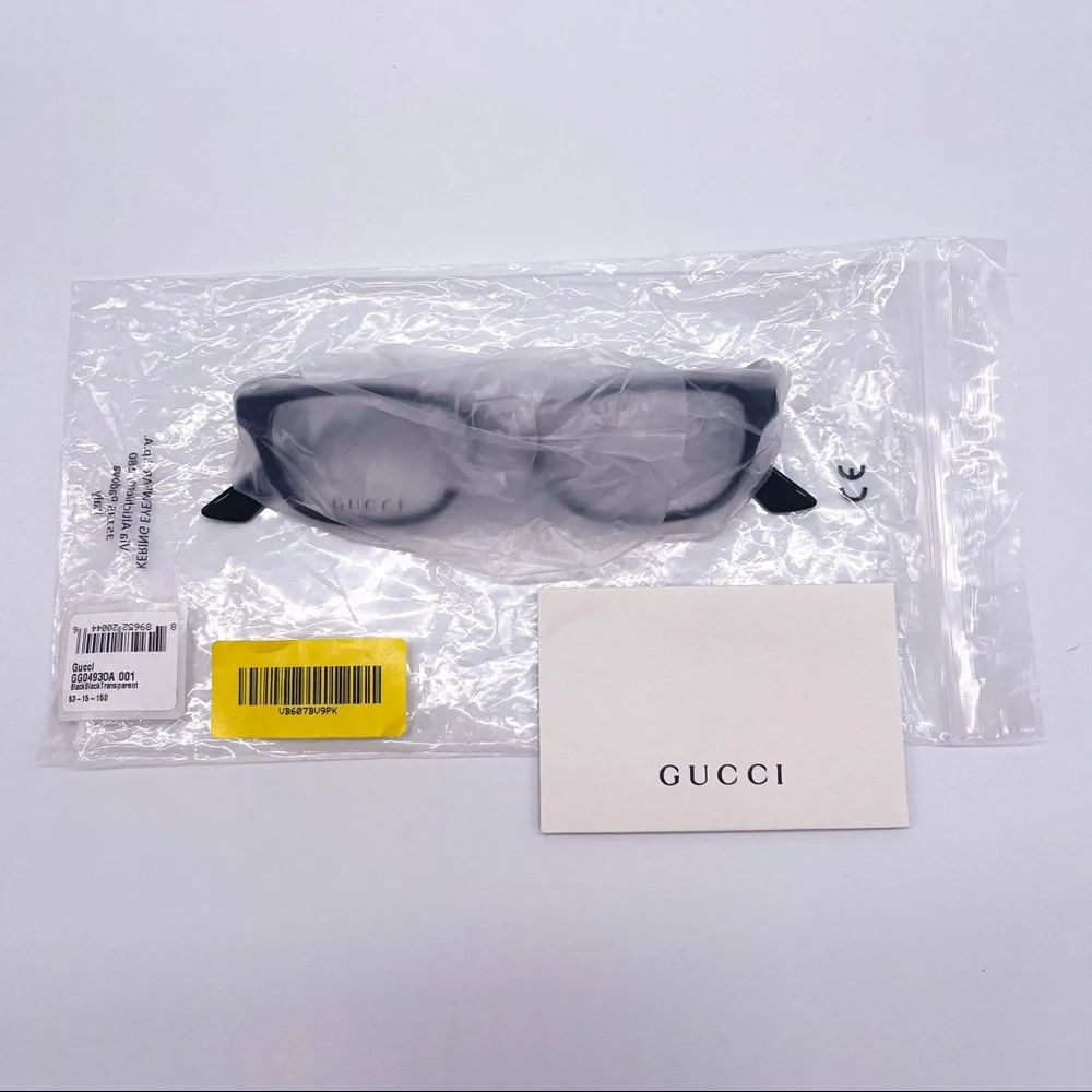 NEW EYEGLASSES GUCCI GG0493OA 001 BLACK EYEWEAR GUCCI